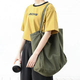 Canvas Ladies Shopping Bag Large Capacity Reusable Tote Bags