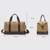 Canvas Leather Men Travel Bags Big Carry On Luggage Bags Handbag Duffel Bags