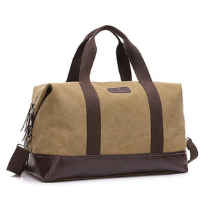 Canvas Leather Men Travel Bags Big Carry On Luggage Bags Handbag Duffel Bags