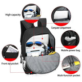Canvas Luminous Backpack Strang Things Student School Bags With USB Charging