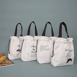 Canvas Lunch Bag Foil Lining Tote Cooler Handbag Picnic School Food Storage
