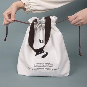 Canvas Lunch Bag Foil Lining Tote Cooler Handbag Picnic School Food Storage