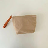 Canvas Makeup Bag Small Cosmetic Pouch Organizer Women Wrist Pouch