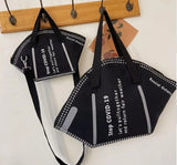Reusable Canvas Mask Tote Bag