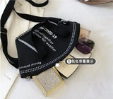 Reusable Canvas Mask Tote Bag