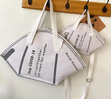 Reusable Canvas Mask Tote Bag