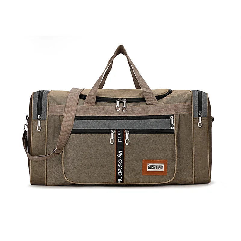 Large Capacity Canvas Travel Bag Outdoor Carry Luggage