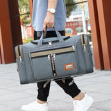 Canvas Men Travel Bag Large-capacity foldable portable travel bag