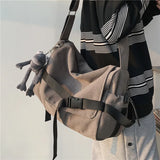 Canvas Messenger Bag Ladies Big Capacity Handbags Shoulder Bag