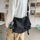 Canvas Messenger Bag Ladies Big Capacity Handbags Shoulder Bag