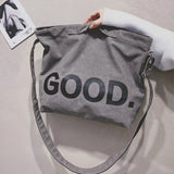 Canvas Messenger Bag Large Capacity Crossbody Soft Portable