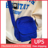 Canvas Messenger Bag Women Casual Nylon Crossbody Bag Mini Handbags