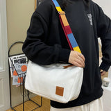 Canvas Messenger Bags for Women Shoulder Ladies Handbag Large Capacity