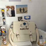 Canvas Messenger Bag Women Crossbody Money Bag Solid Tote Handbag