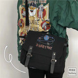 Canvas Messenger Bag Women Crossbody Money Bag Solid Tote Handbag