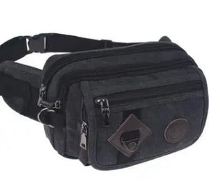 Canvas Messenger Bag Pockets Riding Anti-Theft Small Men Waist Bag
