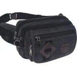 Canvas Messenger Bag Pockets Riding Anti-Theft Small Men Waist Bag