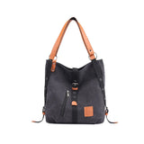 Canvas Multi-function Hand-held Single-shoulder Double-shoulder Female Bag