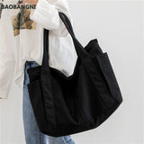 Canvas Multi-pockets Handbag For Student School Teacher