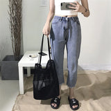 Canvas Multifunction Bag Hollow Mesh Large Capacity Shoulder Bag