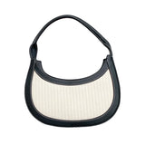 Canvas Patchwork Shoulder Side Bags For Women Winter Bag Ladies