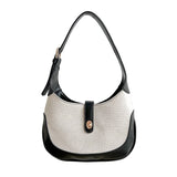 Canvas Patchwork Small Shoulder Bags For Women