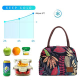 Canvas Portable Cooler Lunch Bag Thermal Insulated Multifunction Food Bags