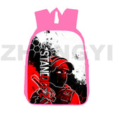 Canvas Print Standoff 2 Backpack Women Travel Shoulder Bag Pink 12/16 Inch