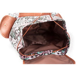 Canvas Printed Backpack Female Bags Retro Women Backpack