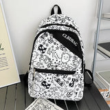 Girls Cartoon School Backpack for Teens 6-12 Yrs Waterproof Book Bag