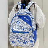 Girls Cartoon School Backpack for Teens 6-12 Yrs Waterproof Book Bag