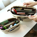 Canvas Purse Organizer Bag with Compartment Lightweight