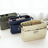 Canvas Purse Organizer Bag with Compartment Lightweight
