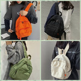 Canvas School Backpack Vintage Lightweight Small Mini Backpack