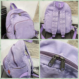 Canvas School Backpack Vintage Lightweight Small Mini Backpack