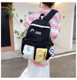 Canvas Schoolbags For Teenage Girls Children Shoulder Bags Female Backpack