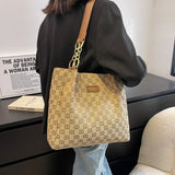 Woman Canvas Shopper Tote Bag Cotton Shoulder Bag