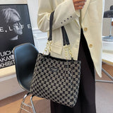 Woman Canvas Shopper Tote Bag Cotton Shoulder Bag