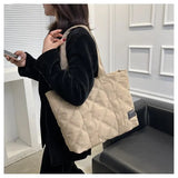 Canvas Shopper Shoulder Bag For Women Soft Cotton Shopping Totes Bag