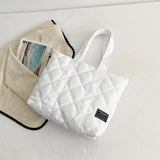 Canvas Shopper Shoulder Bag For Women Soft Cotton Shopping Totes Bag