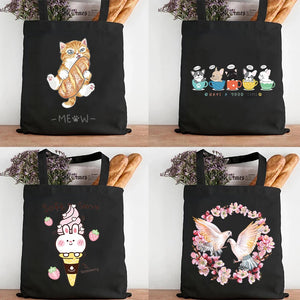 Cartoons Anime Printing Tote Bag Large Capacity