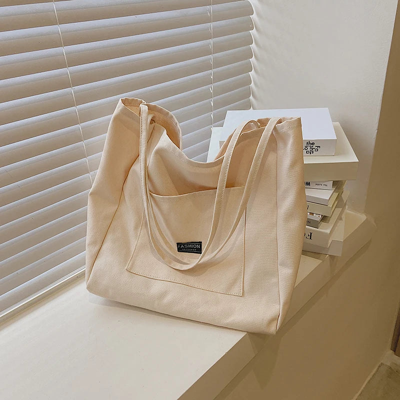 Canvas Shopping Bags Large Capacity Grocery Storage Package