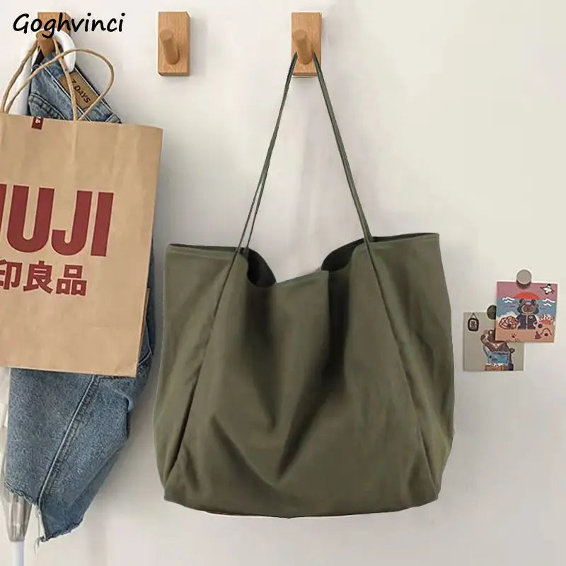 Large Capacity Women's Vintage Canvas Tote Bag