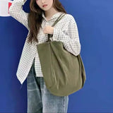 Large Capacity Women's Vintage Canvas Tote Bag