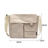 Canvas Shoulder Bag Messenger Bags for Women Men Crossbody Bags Tote Bag