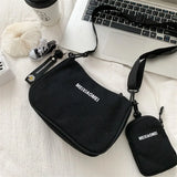 Canvas Shoulder Bag Casual Crossbody Bag Women Side Female Satchels Girls Studen