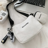 Canvas Shoulder Bag Casual Crossbody Bag Women Side Female Satchels Girls Studen