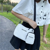 Canvas Shoulder Bag Casual Crossbody Bag Women Side Female Satchels Girls Studen