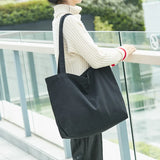 Casual Japanese Canvas Shoulder Bag Large-capacity Handbag