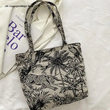 Embroidery Pattern Clutch Canvas Shoulder Bag